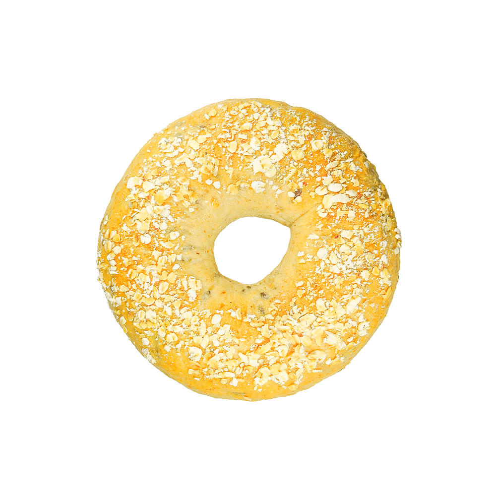 低脂全麦燕麦亚麻籽贝果